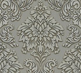 Bricoflor Ornament Tapete mit Silber Glitzer Effekt Barock Vliestapete in G günstig online kaufen