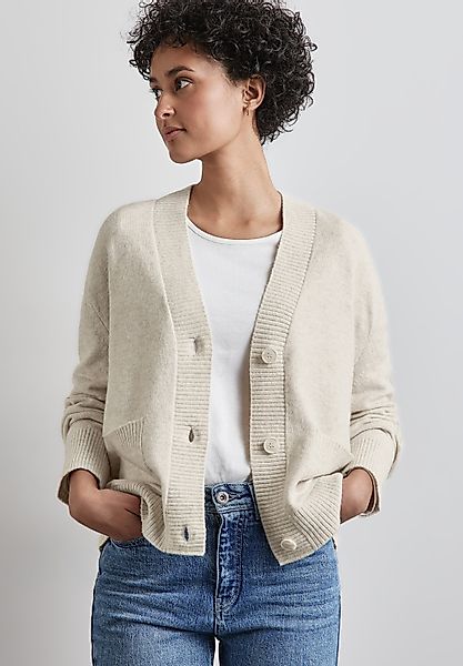 STREET ONE Strickjacke in melierter Optik günstig online kaufen