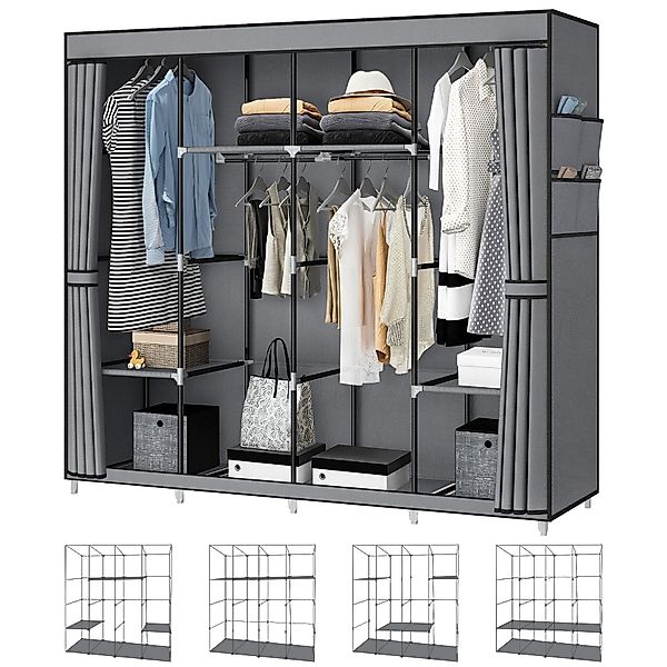 ElitVita Stoffschrank Kleiderschrank Faltschrank, 170 x günstig online kaufen