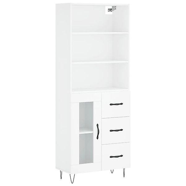 vidaXL Highboard Weiß 69,5x34x180 cm Holzwerkstoff 3189501 günstig online kaufen