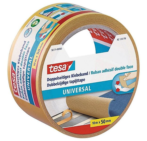 tesa Doppelklebeband 10 Meter doppelseitiges Klebeband UNIVERSAL 50mm - wei günstig online kaufen