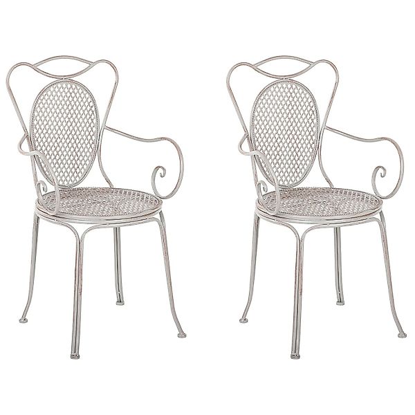 Beliani Gartenstuhl Grau 43x42x94 günstig online kaufen