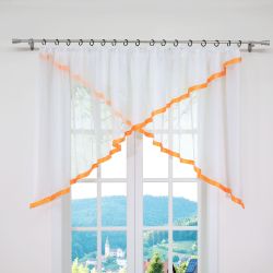 Joyswahl Scheibengardine, Kräuselband, Store, Küche Bistrogardinen, günstig online kaufen