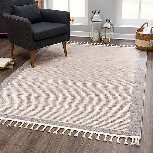 Carpet City Teppich »Art 2231«, rechteckig, 7 mm Höhe, Läufer, Kurzflor, mi günstig online kaufen