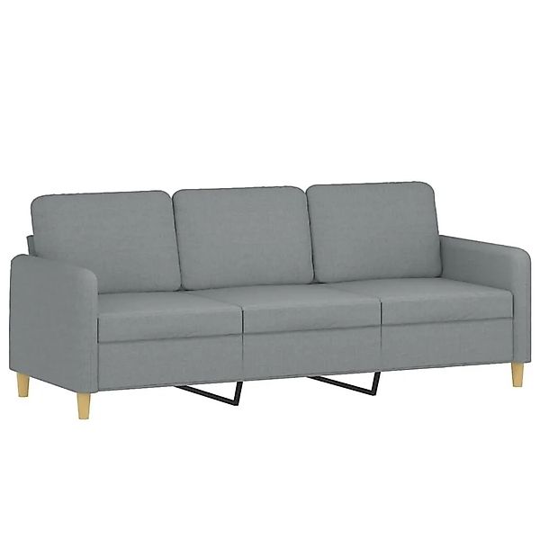 vidaXL 3-Sitzer-Sofa Hellgrau 180 cm Stoff 359486 günstig online kaufen