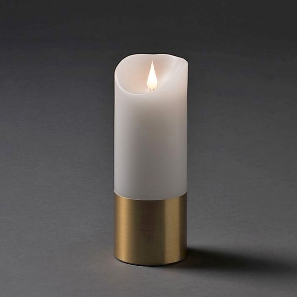 KONSTSMIDE LED-Kerze "Weihnachtsdeko", LED Echtwachskerze, weiß, mit messin günstig online kaufen