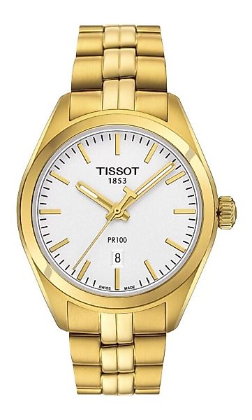 Tissot PR100 Quartz, Lady, Metallarmband T101.210.33.031.00 Damenuhr günstig online kaufen