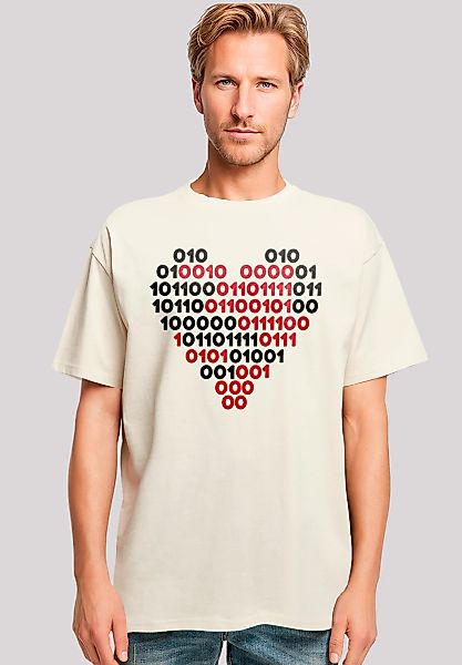 F4NT4STIC T-Shirt "I love you Binary Code Herz", Premium Qualität günstig online kaufen