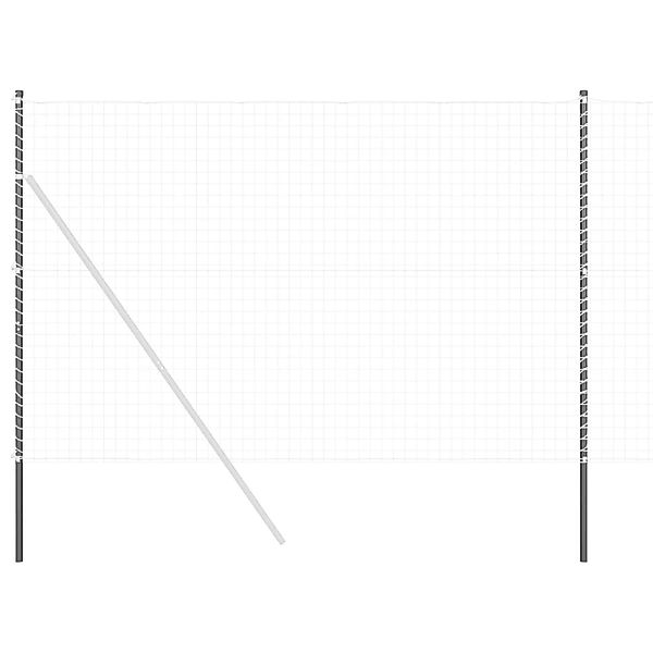 vidaXL Zaunpfosten 12 Stk Grau Pulverbeschichteter Stahl 42012772 günstig online kaufen