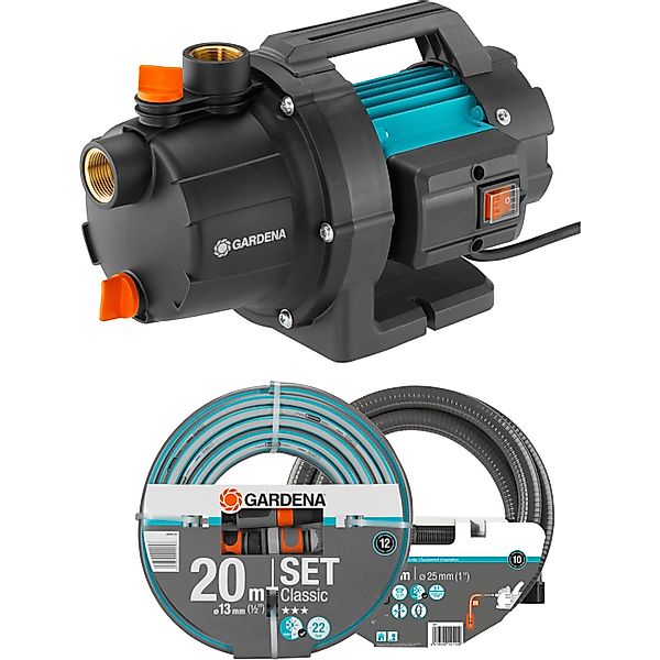GARDENA Gartenpumpe 3000/4 BASIC Set, für günstig online kaufen