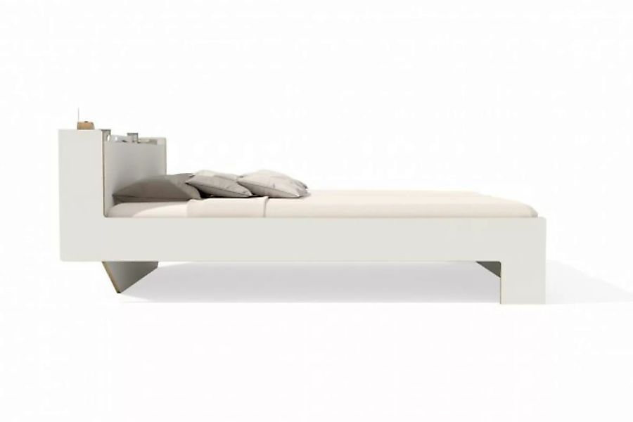 NOOK Doppelbett Weiß 200 x 220 cm günstig online kaufen
