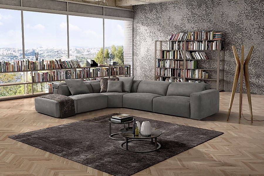 Egoitaliano Ecksofa »Beverly, extravangantes Designsofa mit erstklassigem S günstig online kaufen