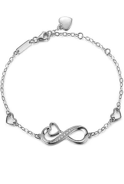 Limana Silberarmband verstellbar 925 Silber Herz Undenlichkeit-Symbol Damen günstig online kaufen
