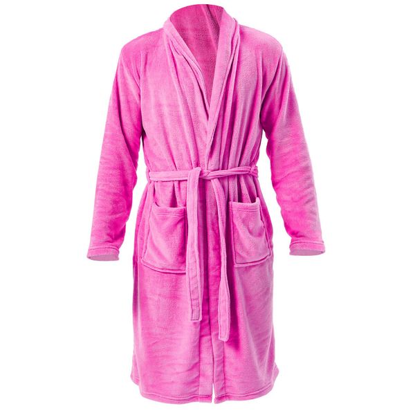 i@home Unisex-Bademantel Bademantel aus Korallenfleece Plüsch günstig online kaufen