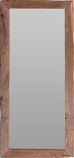 Koopman Wandspiegel Standspiegel TEAKHOLZ 100x70 cm Natur Unperfekt (1-St), günstig online kaufen