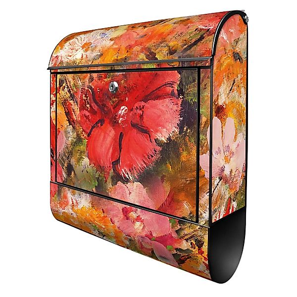 Banjado Design Briefkasten Schwarz Pulverbeschichtet 39x47x14cm 2 Schlüssel günstig online kaufen