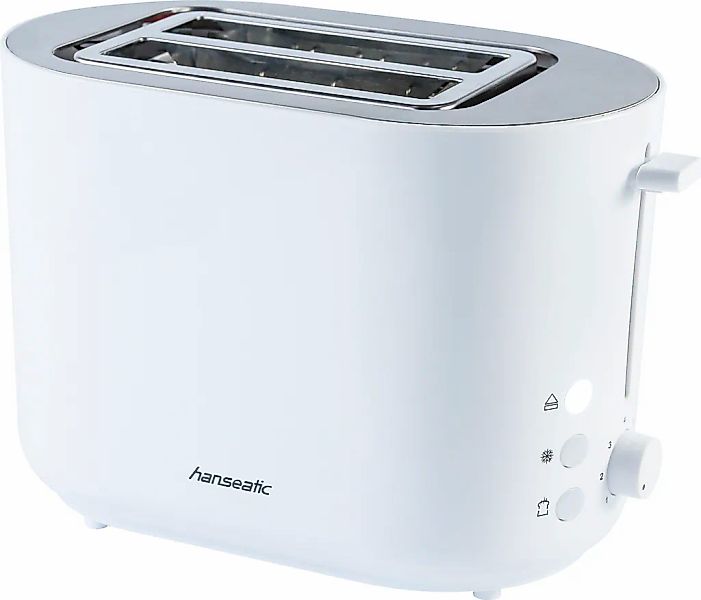 Hanseatic Toaster "HT2850WD" 2 kurze Schlitze für 2 Scheiben 850 W mit Bröt günstig online kaufen