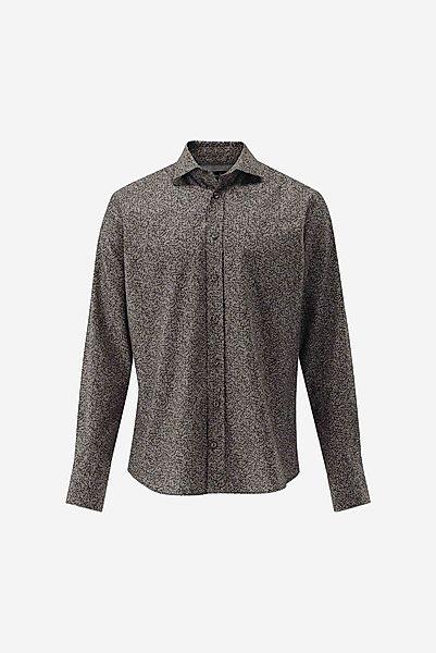 Flanellhemd mit Mikro-Blatt Druck Tailor Fit günstig online kaufen