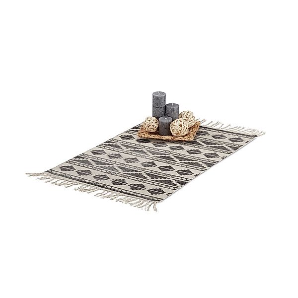 relaxdays Läufer Teppichläufer Muster in 2 günstig online kaufen