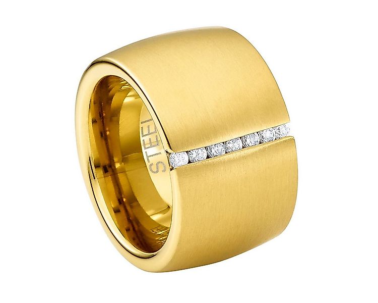 Heideman Fingerring Lines goldfarben (Ring, 1-tlg., inkl. Geschenkverpackun günstig online kaufen