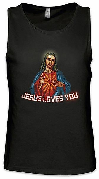 Urban Backwoods Tanktop Jesus Loves You Ärmelloses T-Shirt Religion Christs günstig online kaufen