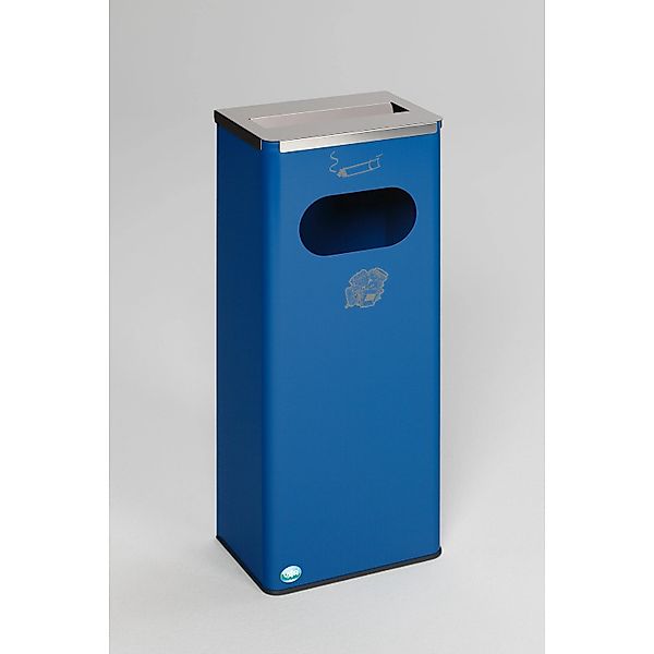 PROREGAL Robuster Kombiascher Mit Edelstahl Abdeckung HxBxT 76 x 31 x 22 cm günstig online kaufen
