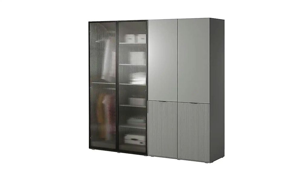 Drehtürenschrank  Sandbox ¦ grau ¦ Maße (cm): B: 202 H: 200 Schränke > Klei günstig online kaufen