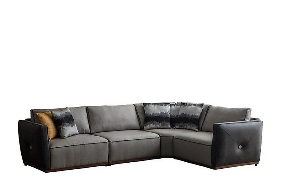 JVmoebel Ecksofa Wohnzimmer Ecksofa Sofas L-Form Luxus Stoff Eckgarnitur Ne günstig online kaufen