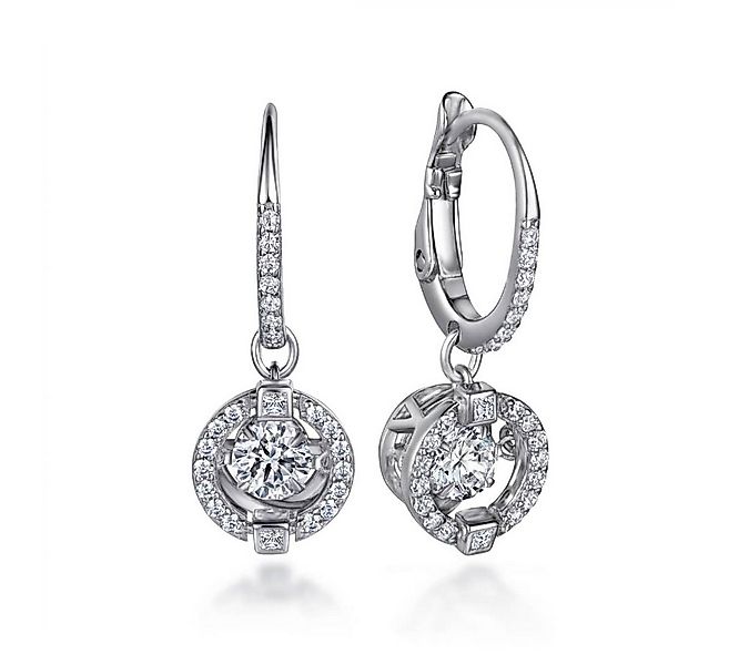 Lisandra Scott Paar Ohrhänger Funkelnd Creolen Ohrringe Kristallpavé hängen günstig online kaufen