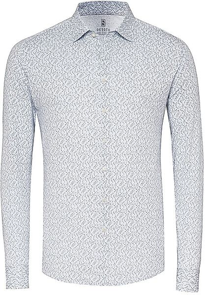 DESOTO Hemd Timeless Elegance Druck Blau   - Größe XXL günstig online kaufen
