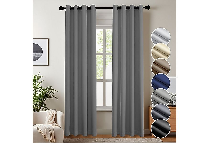 Simloveve Vorhang Gardinen Wärmeisolierende Schlafzimmer Blackout Curtain L günstig online kaufen