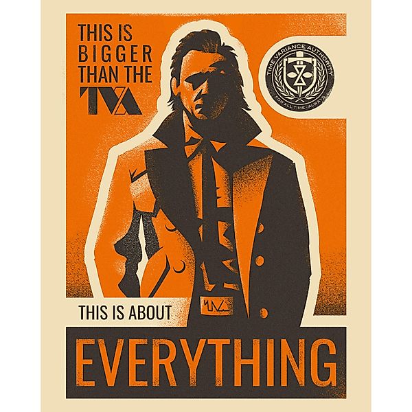 Komar Wandbild Marvel Loki This is About Everything 40 cm x 50 cm Orange günstig online kaufen