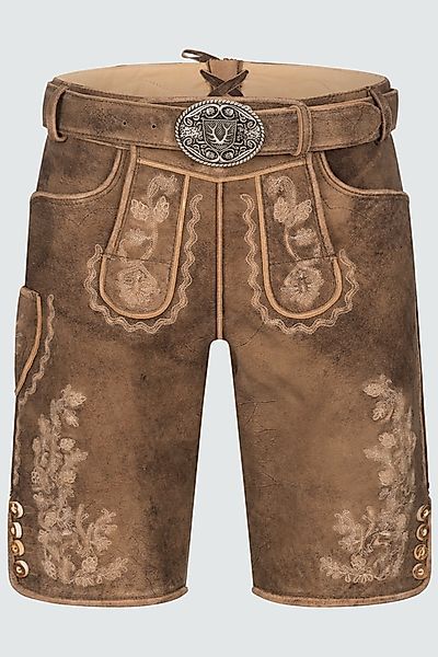 Lederhose David mit Gürtel günstig online kaufen