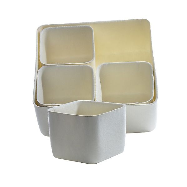 B&S Aufbewahrungsbox Aufbewahrungbox Filz creme Organizer günstig online kaufen
