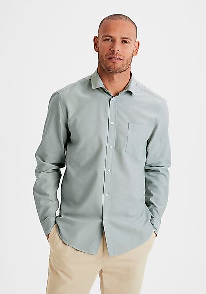 H.I.S Langarmhemd mit Kentkragen, Oxford-Qualität aus günstig online kaufen