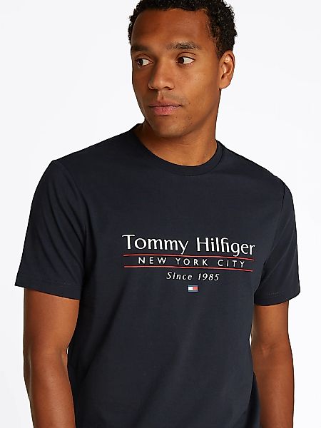 Tommy Hilfiger T-Shirt HILFIGER CENTER STACK günstig online kaufen