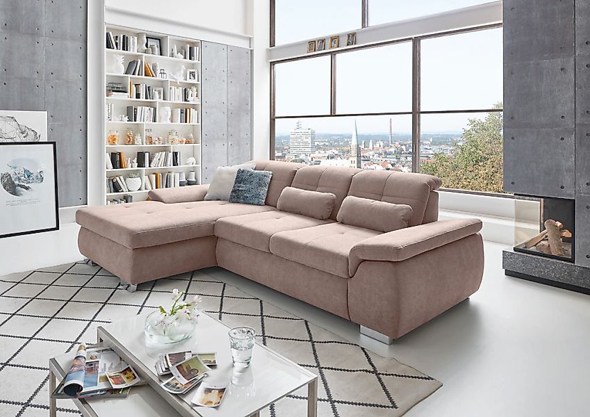 Die PlanBar Ecksofa "MP-IN16037 L-Form mit Federkern-Polsterung", mit Sitzt günstig online kaufen