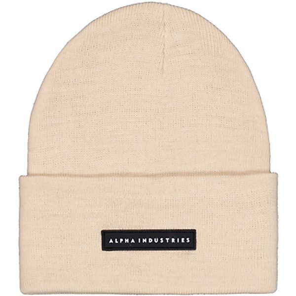 Alpha Industries  Mütze Rubber Logo Beanie - organic beige günstig online kaufen
