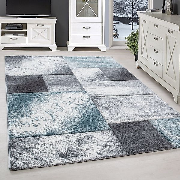 SIMPEX24 Teppich Kariert Design, Läufer, Höhe: günstig online kaufen