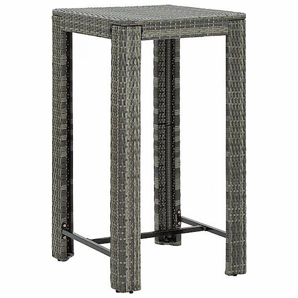 vidaXL Gartentisch Garten-Bartisch Grau 60,5x60,5x110,5 cm günstig online kaufen