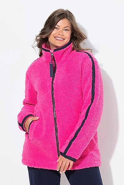 Laurasøn Sweatjacke Teddyjacke Stehkragen Langarm günstig online kaufen