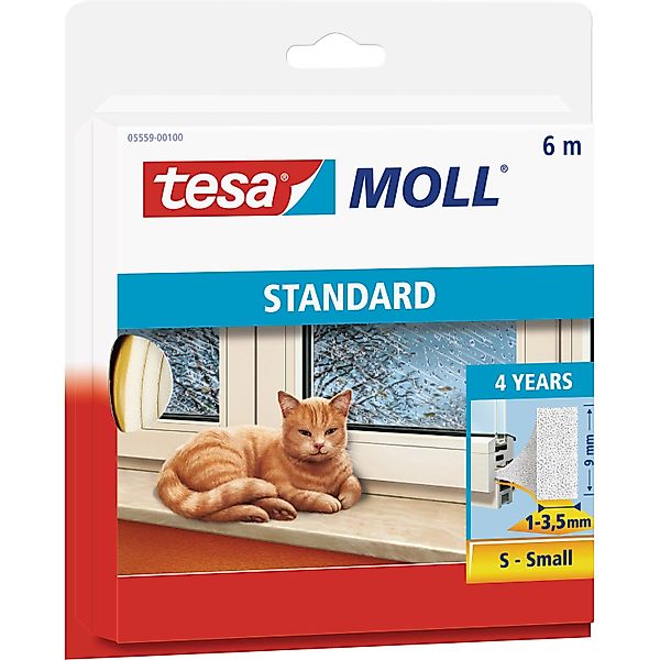 tesa Dichtband tesamoll STANDARD I-Profil Fensterdichtung - 6 m : 9 mm : 3, günstig online kaufen