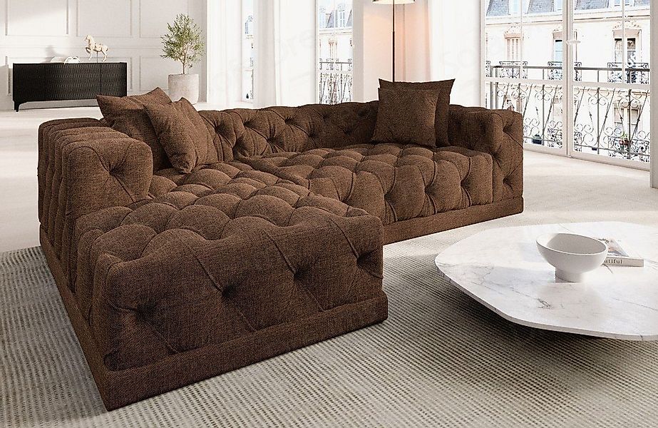 Sofa Dreams Ecksofa Strukturstoff Stoff Polster günstig online kaufen