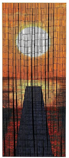 Maximex Türvorhang Modell Sonnenuntergang, Hakenaufhängung (1 günstig online kaufen