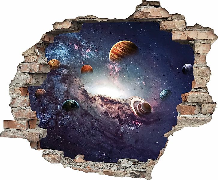 queence Wandtattoo "Planeten" Wandsticker, Wandbild, selbstklebend, 3D, Wan günstig online kaufen