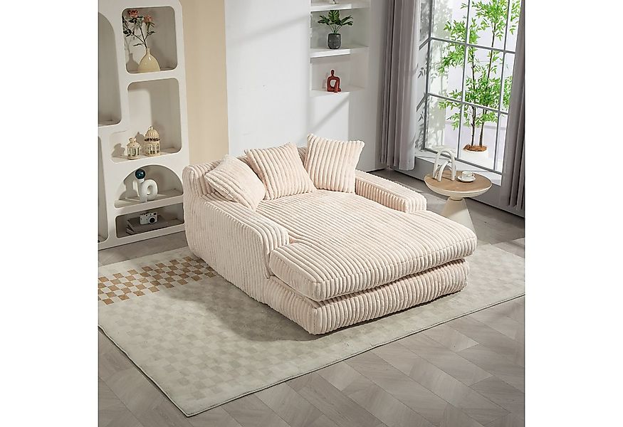 STILVORA Schlafsofa mit bettfunktion,Hochelastisches bean bag sofa cord für günstig online kaufen