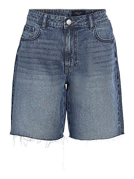 Noisy may Jeansshorts Trendige Denim Bermuda mit ausgefranstem Saum NMHOLLA günstig online kaufen