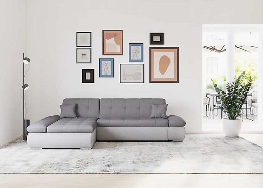 DOMO collection Ecksofa »Moric, L-Form, XXL-Sofa - Breite 300cm«, wahlweise günstig online kaufen