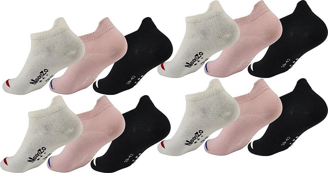 EloModa Sneakersocken 12 Paar Sport-Socken mit Fersenlasche – Baumwolle, at günstig online kaufen