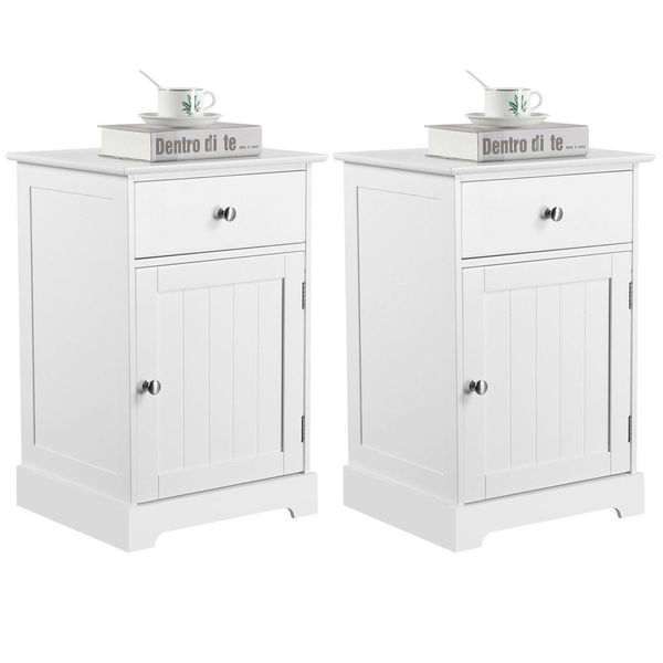 Yaheetech Nachtschrank Nachttisch 40x35x60 cm (2-St) günstig online kaufen